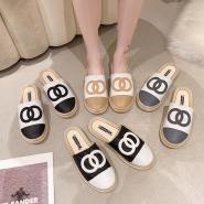 Summer women's outer slippers, Baotou semi slippers