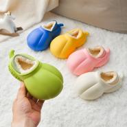 Children's cotton shoes: solid color warm cotton shoes for boys and girls